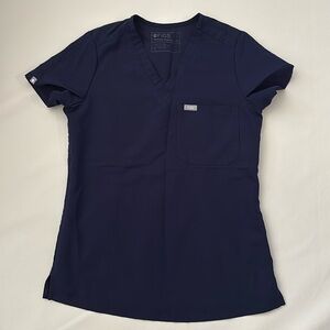 FIGS Catarina top. XXS. Navy blue.